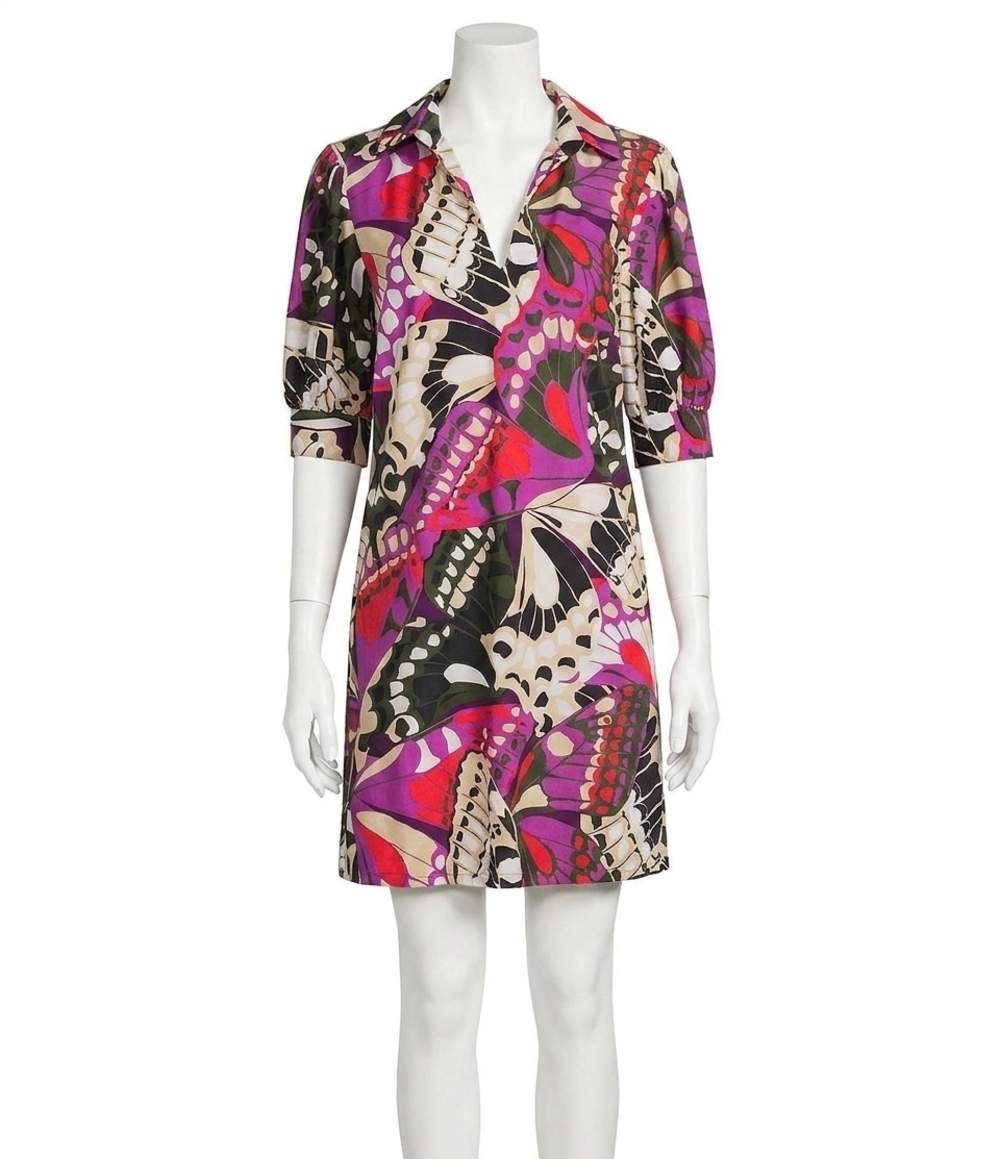 NEW JUDE CONNALLY emerson dress in butterfly mosaic
